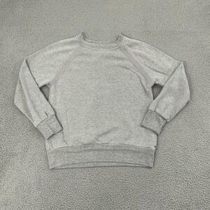 PrAna Cozy Up Sweatshirt Women S Gray Raglan Hemp Blend Outdoor Pullover